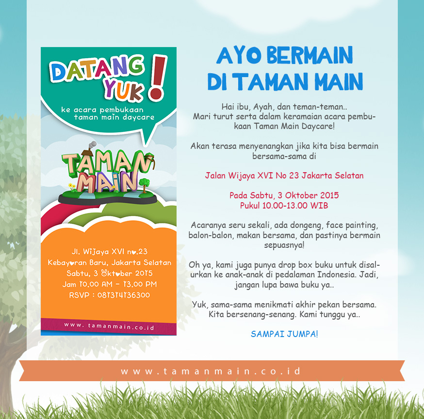 Ayo Main di TAMAN&nbsp;MAIN!!